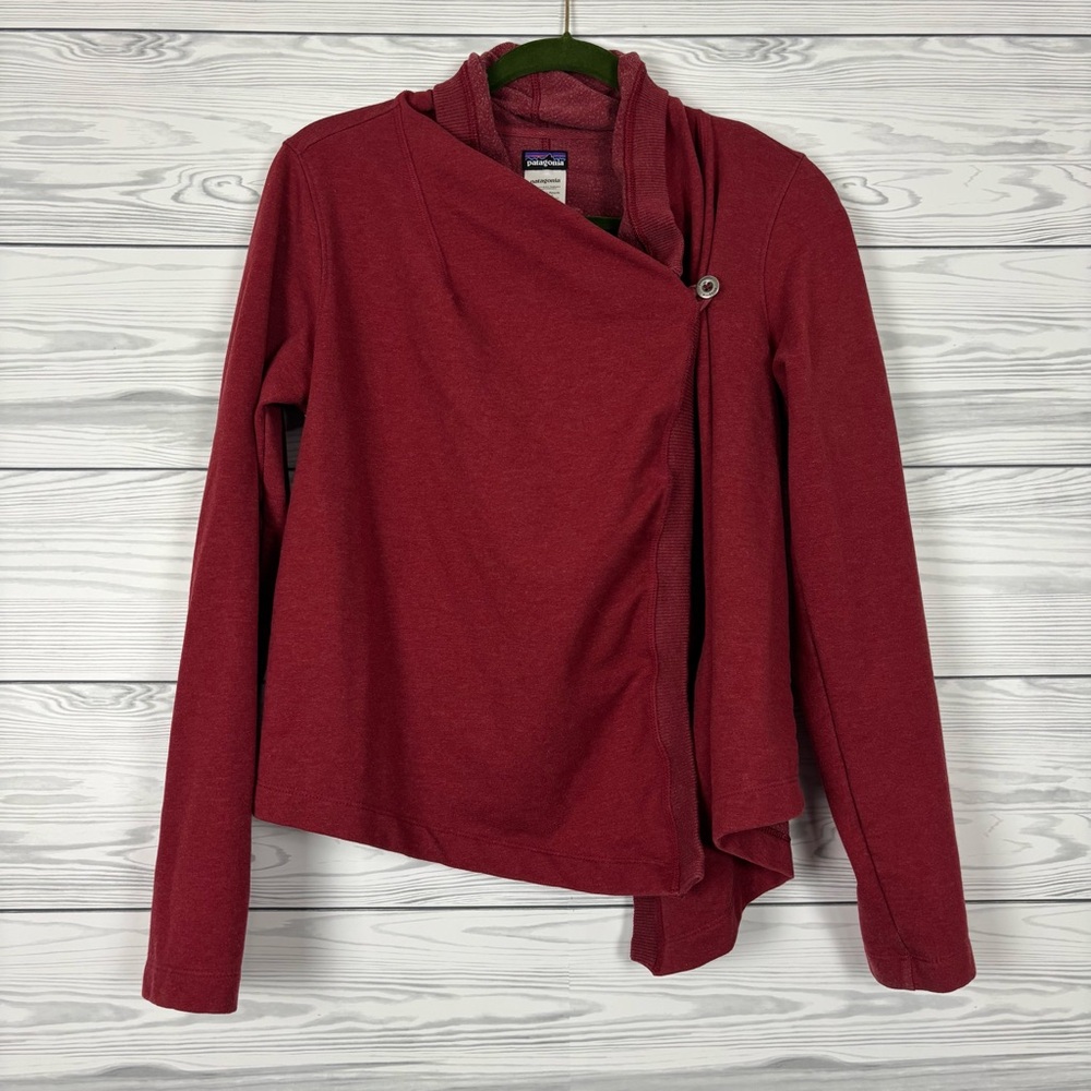 Patagonia W’s At Sea Organic Cotton Open Wrap Cardigan Medium Burgundy